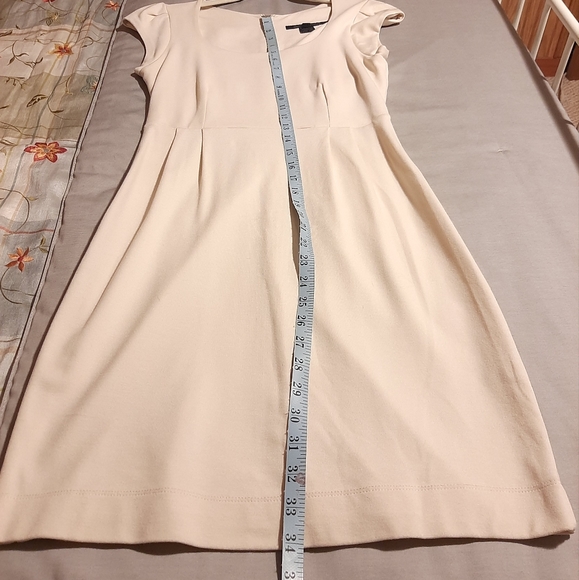 French Connection cream dress sz 4 - Picture 6 of 8